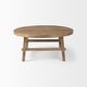 Rosie Medium Brown Solid Wood 36" Round Coffee Table - 36"L x 36"W x 16 ...